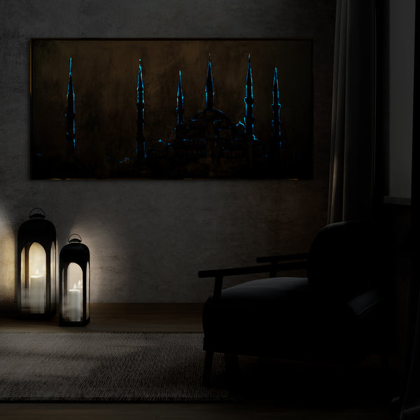 glow painting on canvas