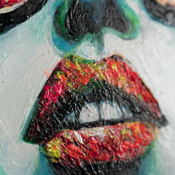 Obraz „Meduza w neonie” – portret w stylu pop-artu z elementami street artu