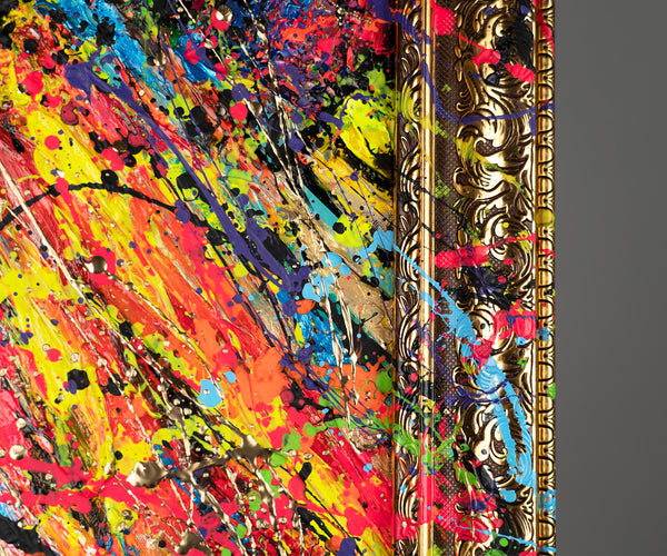 Obraz „Meduza w neonie” – portret w stylu pop-artu z elementami street artu