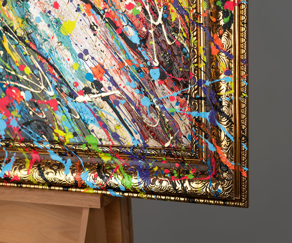Obraz „Meduza w neonie” – portret w stylu pop-artu z elementami street artu