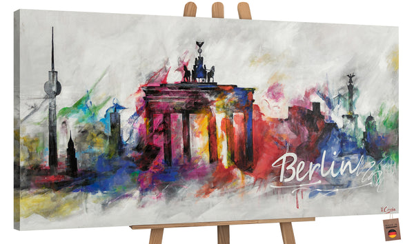 Obraz „Berlin” – kolorowy urbanizm i sylwetki miasta