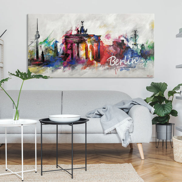 Obraz „Berlin” – kolorowy urbanizm i sylwetki miasta