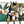 Obraz „Akcenty ogrodowe” — nowoczesna kompozycja florystyczna w stylu flat design.